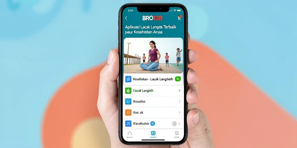 Tampilan antarmuka pengguna BRO138 dengan fungsi Lacak Langkah yang menarik.