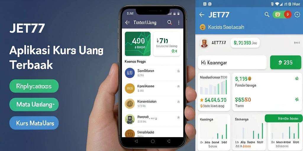 Tampilan antarmuka aplikasi JET77 yang informatif dan mudah digunakan.