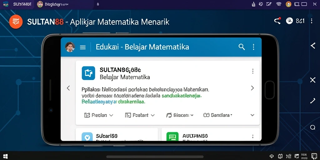 Antarmuka SULTAN88 yang interaktif untuk belajar Matematika.