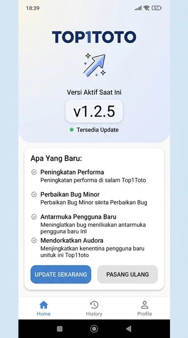 Riwayat Versi Aplikasi top1toto untuk Pengguna Android